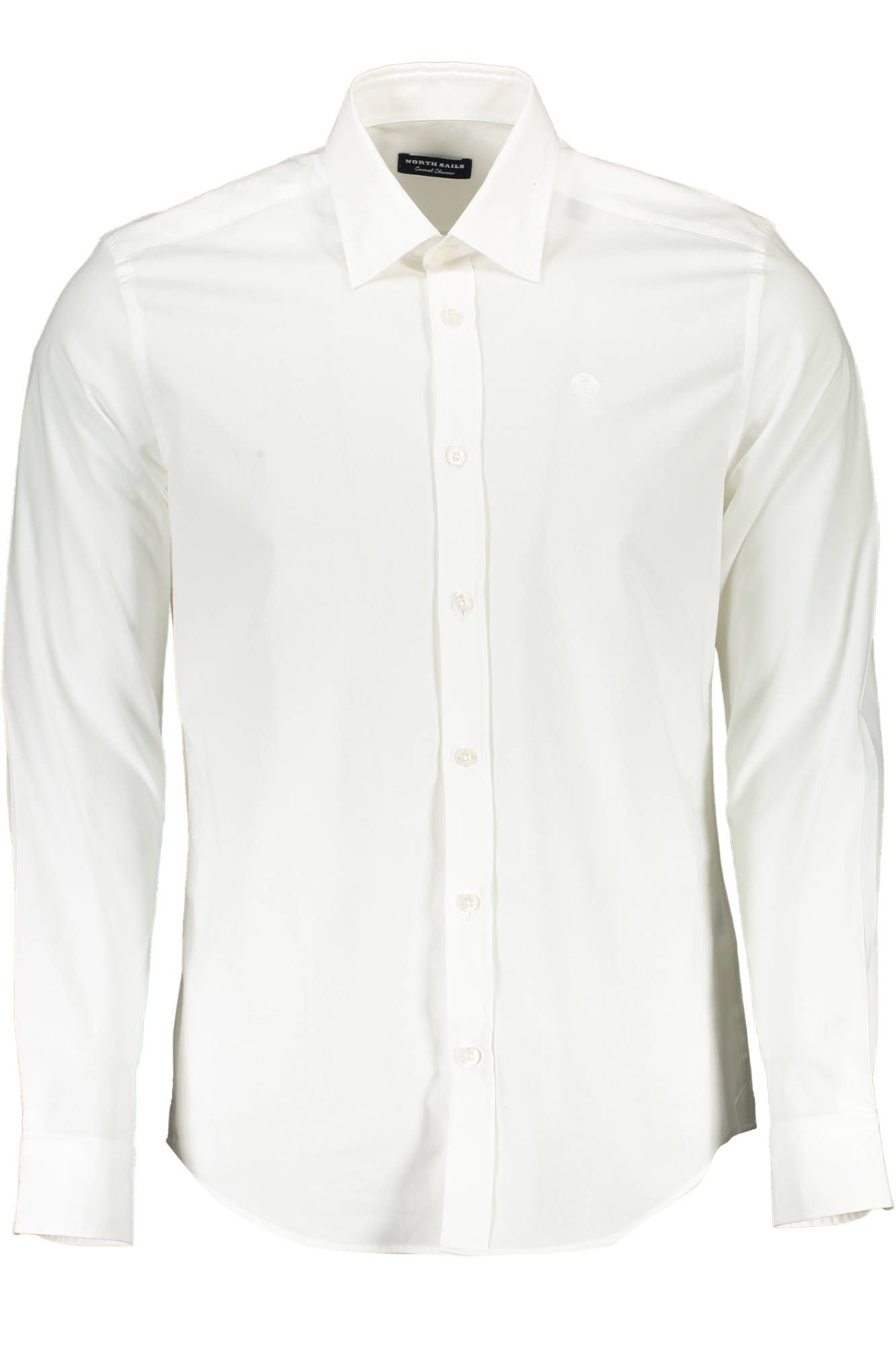 North Sails Elegant White Stretch Cotton Shirt