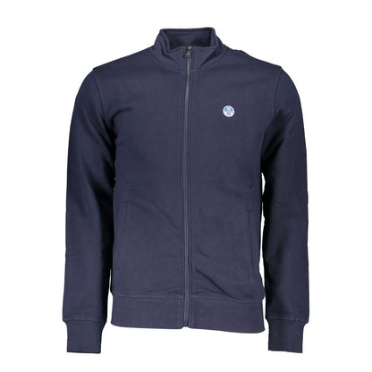 North Sails Eco-Conscious Zip-up Sweatshirt in Blue