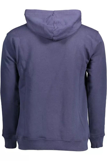 North Sails Elegant Blue Cotton Hooded Sweater