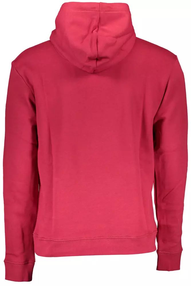 North Sails Vibrant Red Hooded Sweatshirt with Central Pocket