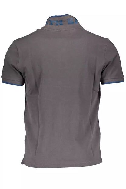 North Sails Elegant Gray Short-Sleeved Polo Shirt