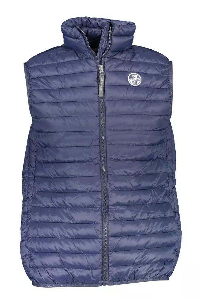 North Sails Sleek Sleeveless Zip Jacket with Logo Detail