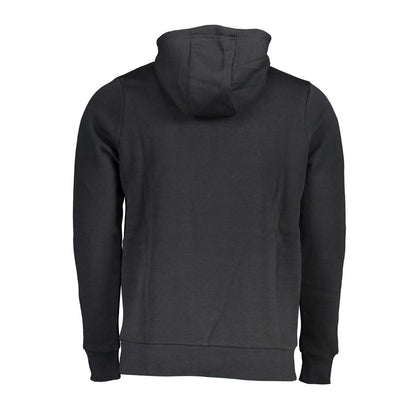 Norway 1963 Sleek Hooded Fleece Sweatshirt in Black