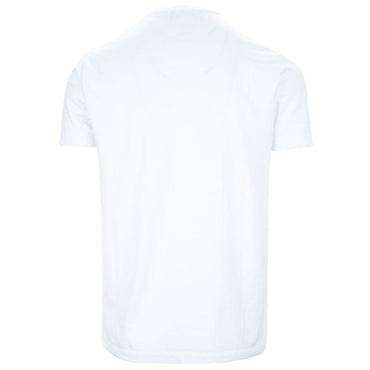 Dsquared² Elegant White Cotton Tee with Contrast Print