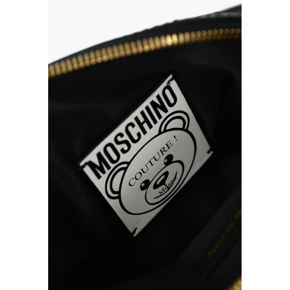 Schwarze Nylon-Clutch von Moschino Couture