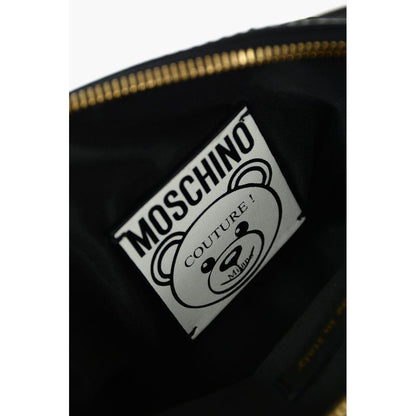 Schwarze Nylon-Clutch von Moschino Couture