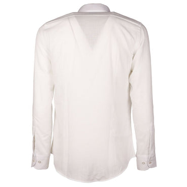 Made in Italy White Cotton Shirt