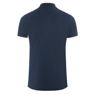 Aquascutum Elegant Cotton Polo with Contrast Logo Emblem