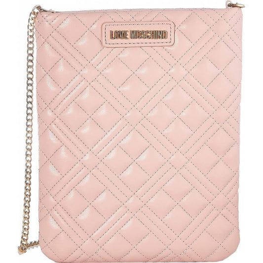 Love Moschino Chic Pink Faux Leather Crossbody Elegance