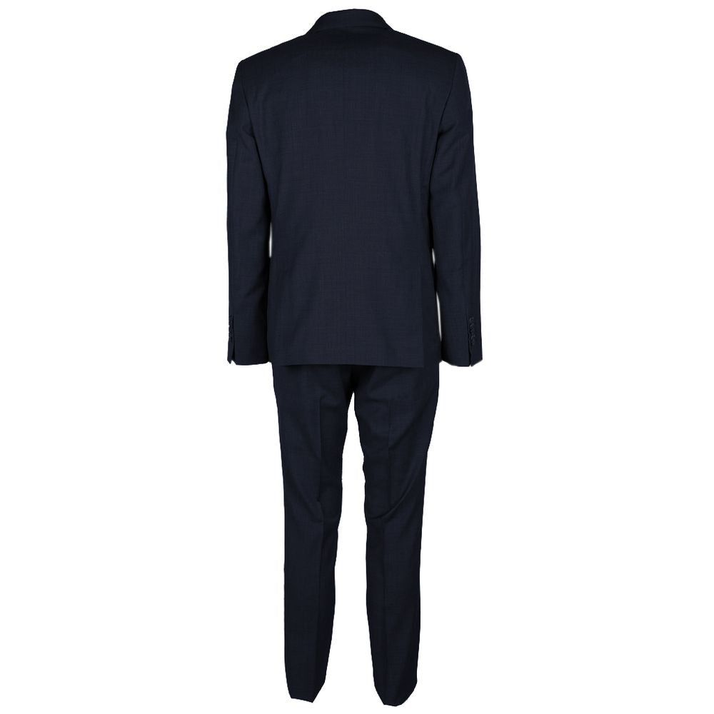 Made in Italy Blue Wool Vergine Suit