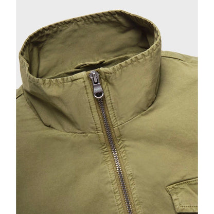 Refrigiwear Elegant Green Cotton Bomber Jacket for Men