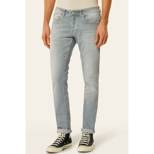 Dondup Gray Cotton Jeans & Pant