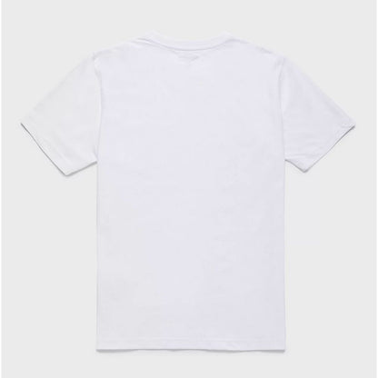 Refrigiwear Elegant White Cotton Tee with Chest Logo