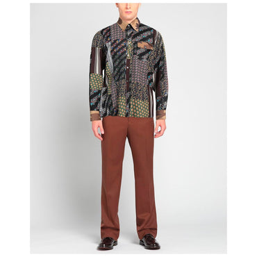 Dolce & Gabbana Elegant Multicolor Silk Men's Shirt