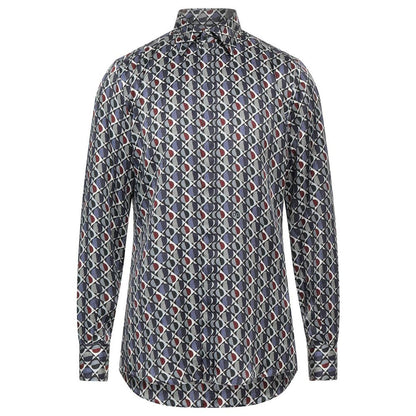 Dolce & Gabbana Elegant Multicolor Silk Men's Shirt