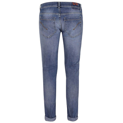 Dondup Blue Cotton Jeans & Pant