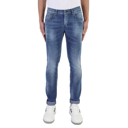 Dondup Blue Cotton Jeans & Pant