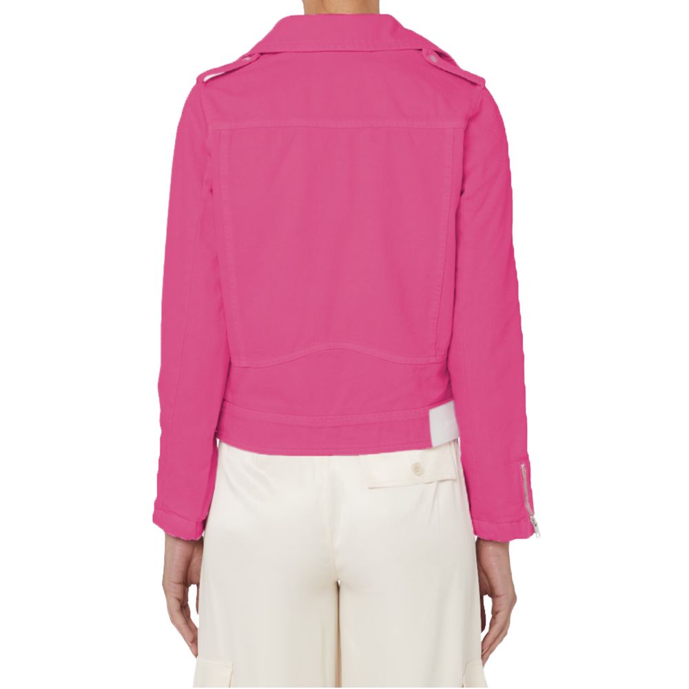 Hinnominate Fuchsia Cotton Jackets & Coat