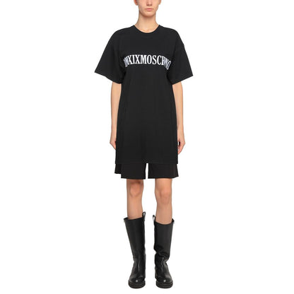 Moschino Couture Black Cotton Dress