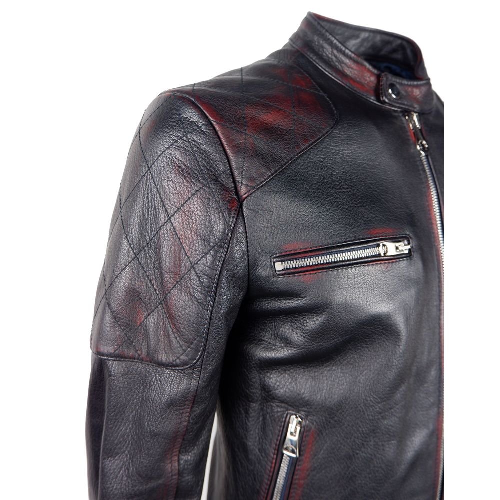 Dolce & Gabbana Black Leather Di Capra Jacket