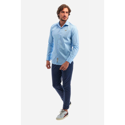 La Martina Light Blue Cotton Shirt