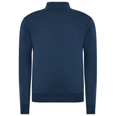 La Martina Blue Acrylic Sweater