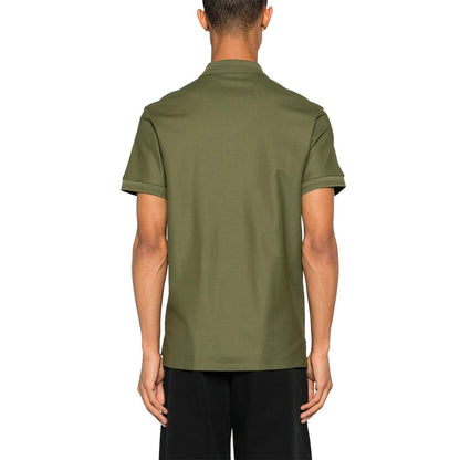 Burberry Green Cotton Polo Shirt