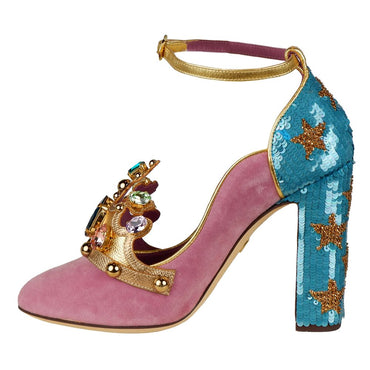 Dolce & Gabbana Multicolor Cotton Sandal