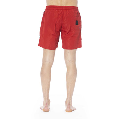 Iceberg Red Polyester Swimwear