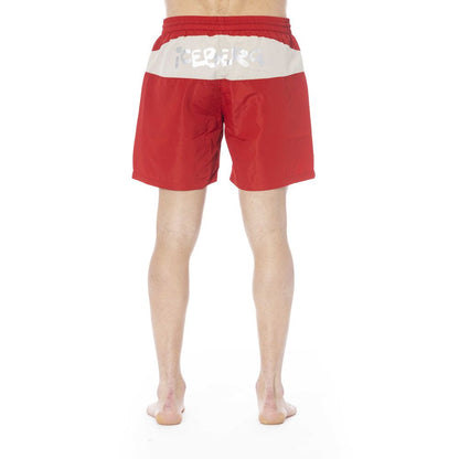 Iceberg Red Polyester Swimwear