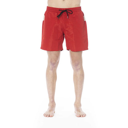 Iceberg Red Polyester Swimwear