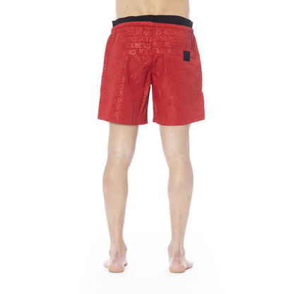 Iceberg Red Polyester Swimwear