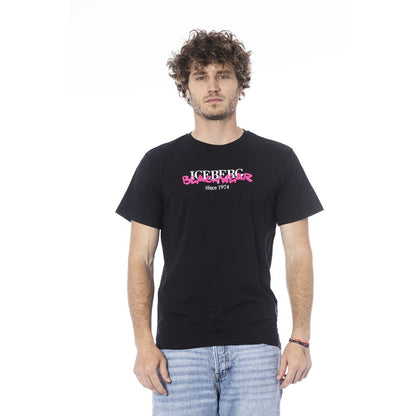 Iceberg Black Cotton T-Shirt