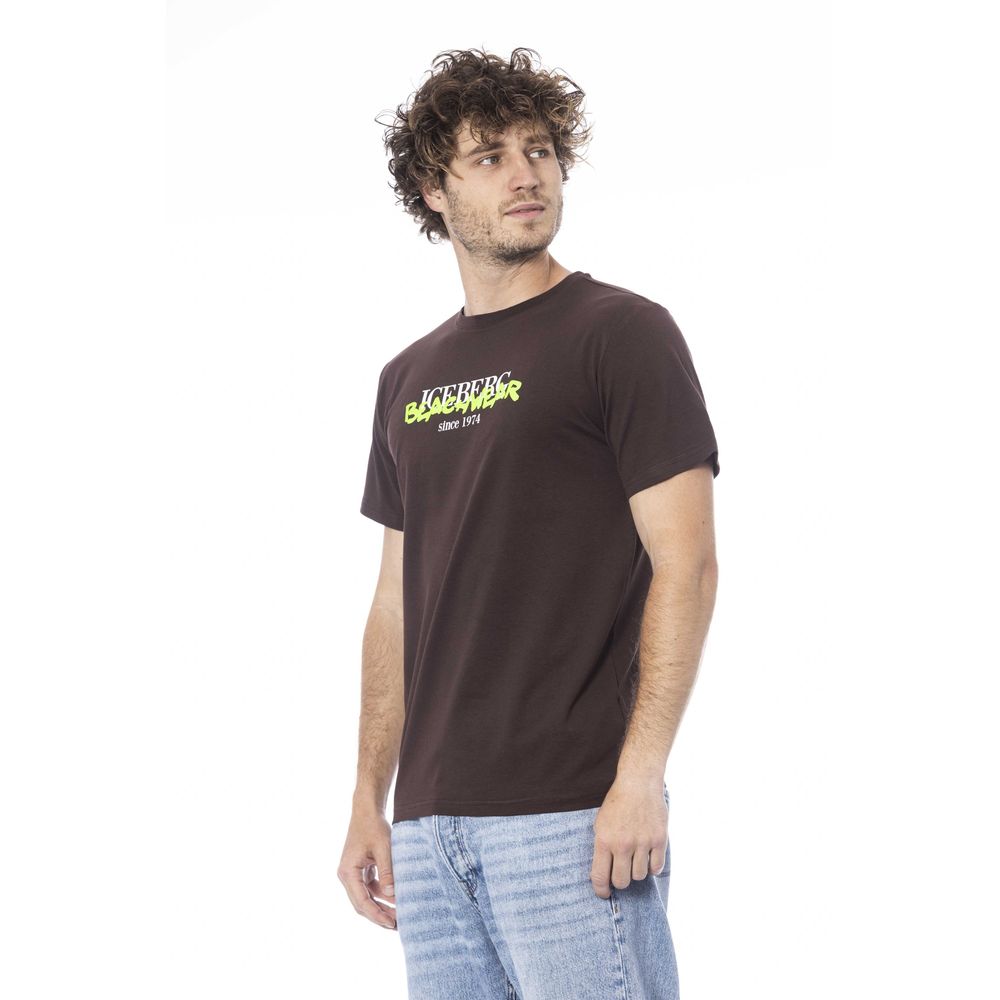 Iceberg Brown Cotton T-Shirt