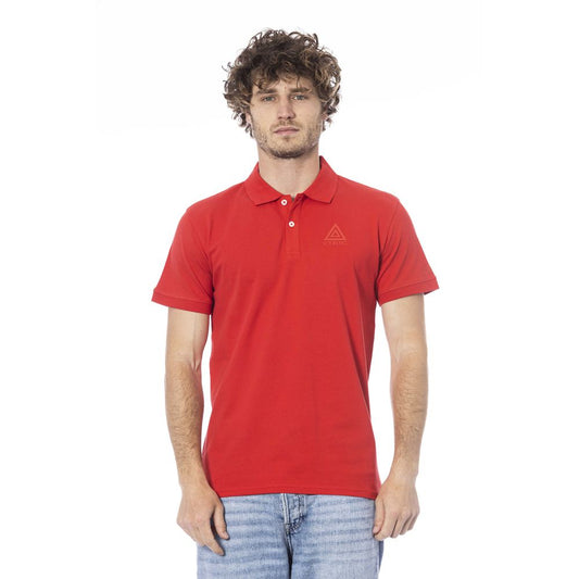 Iceberg Red Cotton Polo Shirt