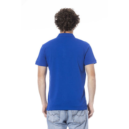 Iceberg Blue Cotton Polo Shirt