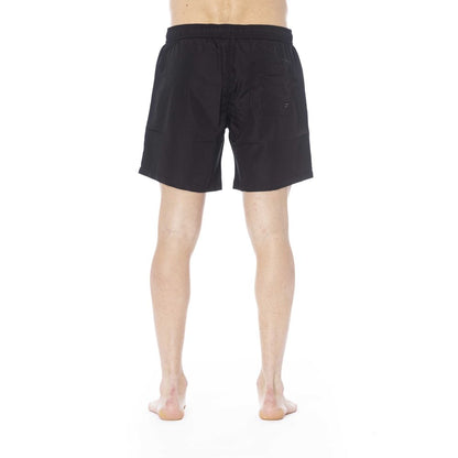 Trussardi Beachwear Black Polyester Swimwear