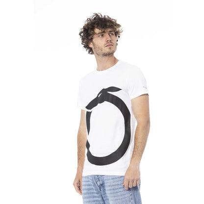 Trussardi Beachwear White Cotton T-Shirt