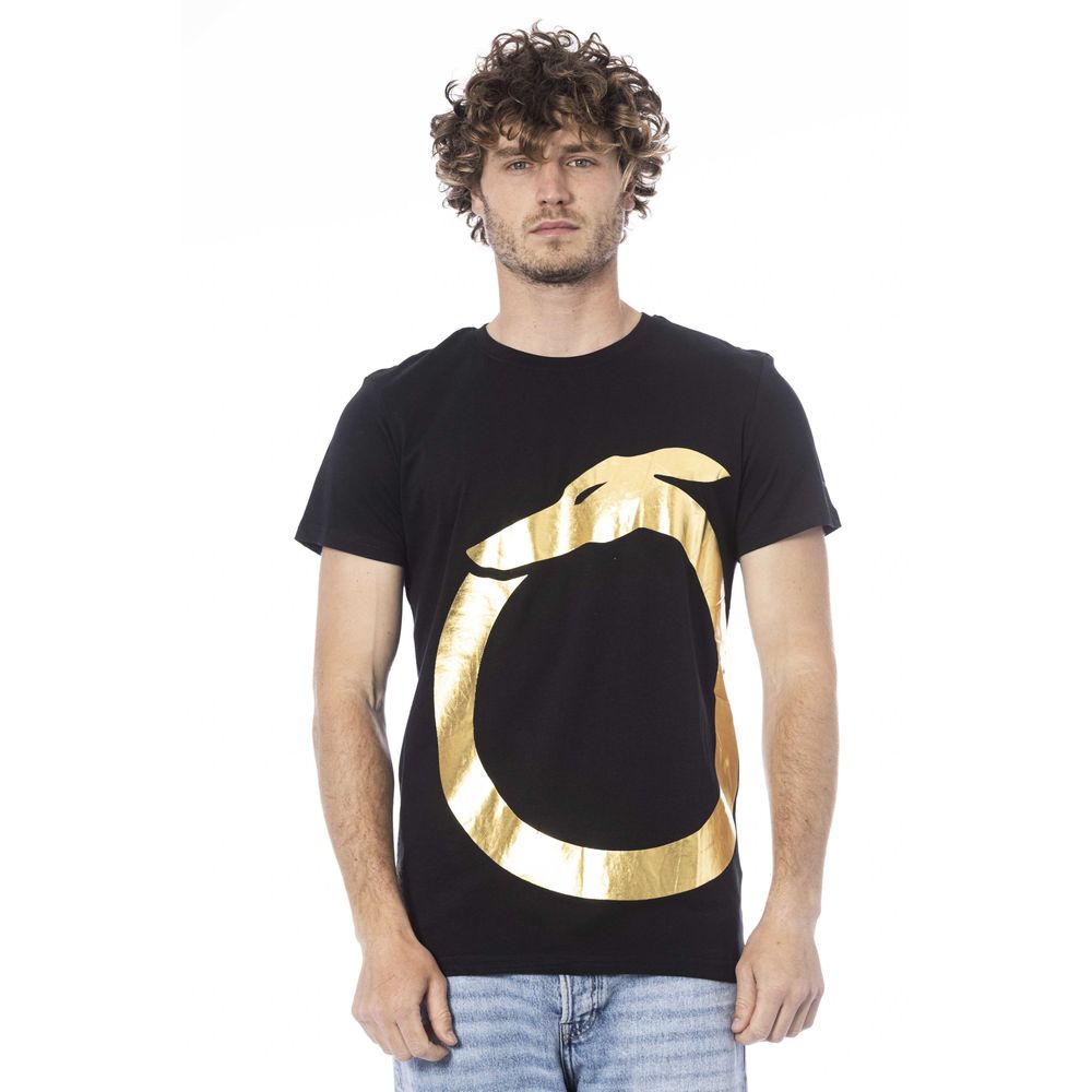 Trussardi Beachwear Black Cotton T-Shirt