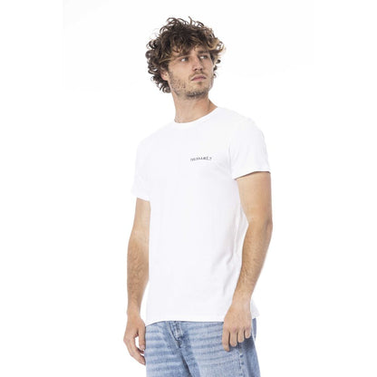 Trussardi Beachwear White Cotton T-Shirt