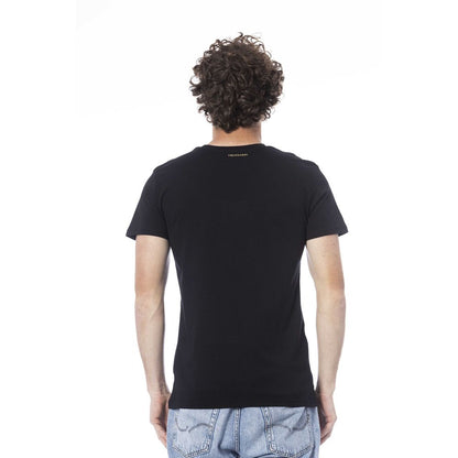 Trussardi Beachwear Black Cotton T-Shirt