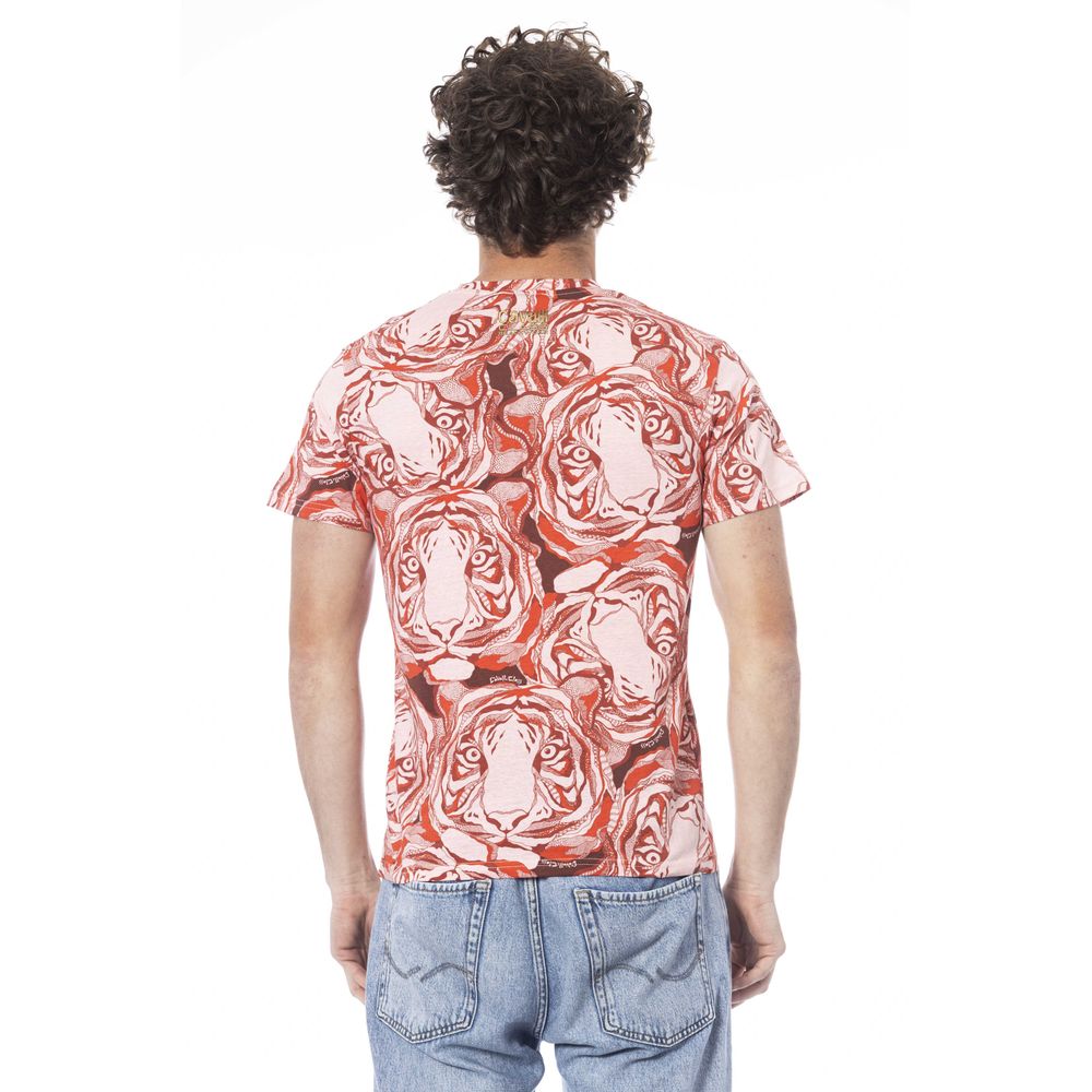 Cavalli Class Red Cotton T-Shirt