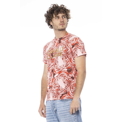 Cavalli Class Red Cotton T-Shirt