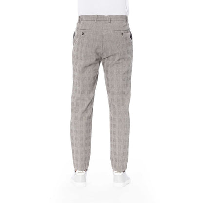 Distretto12 Beige Cotton Jeans & Pant