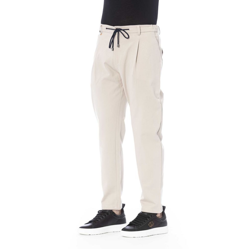 Distretto12 Beige Cotton Jeans & Pant