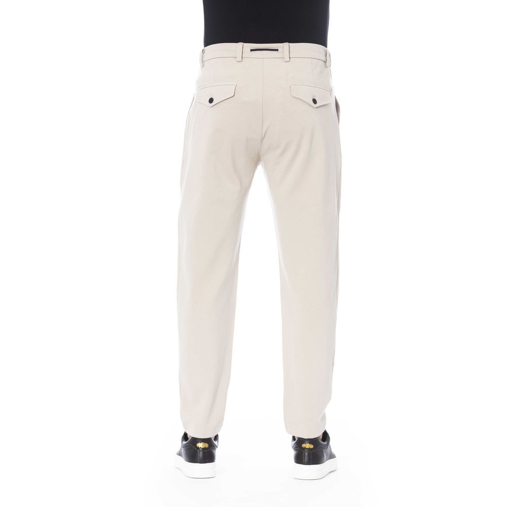 Distretto12 Beige Cotton Jeans & Pant