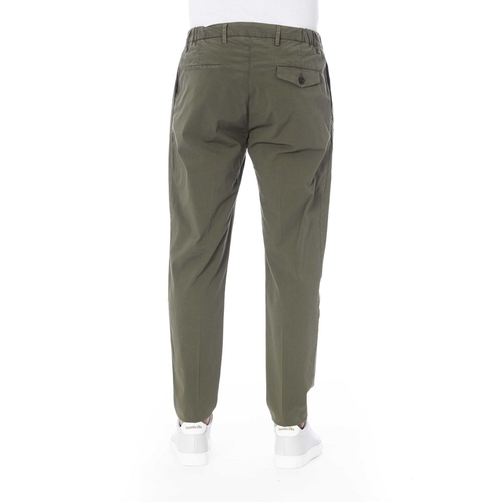 Distretto12 Green Cotton Jeans & Pant