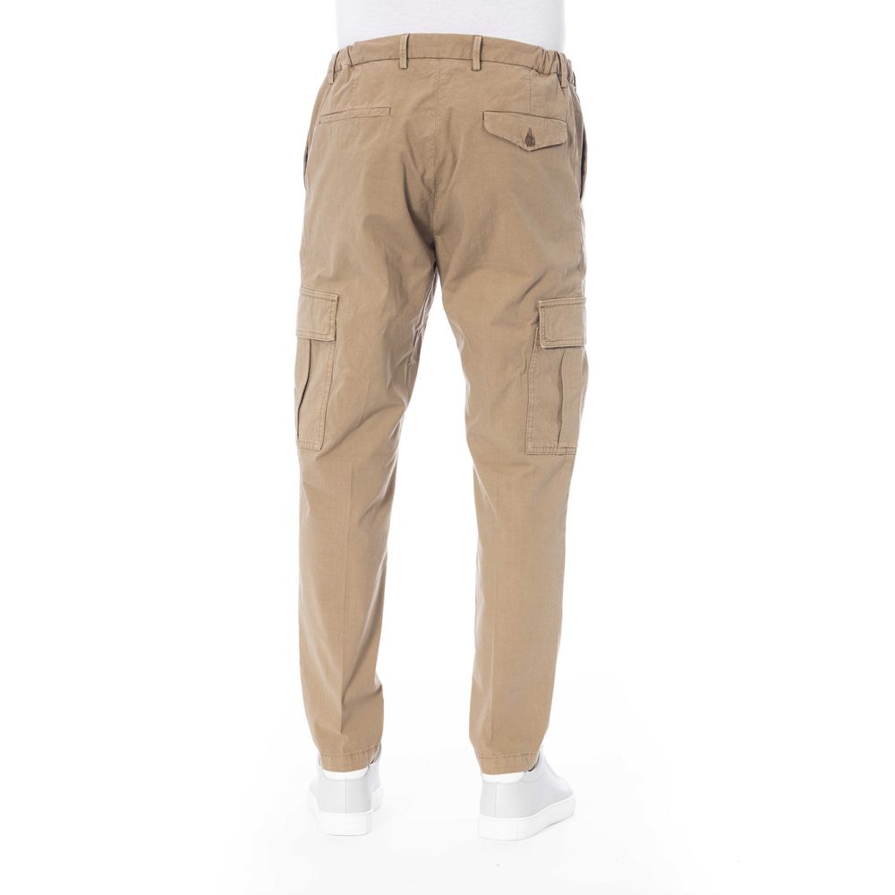 Distretto12 Beige Cotton Jeans & Pant