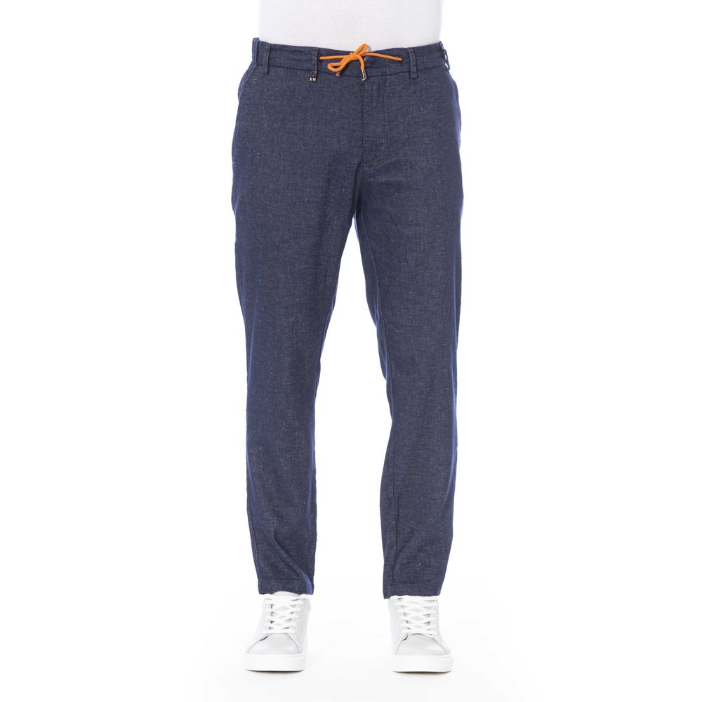 Distretto12 Blue Cotton Jeans & Pant