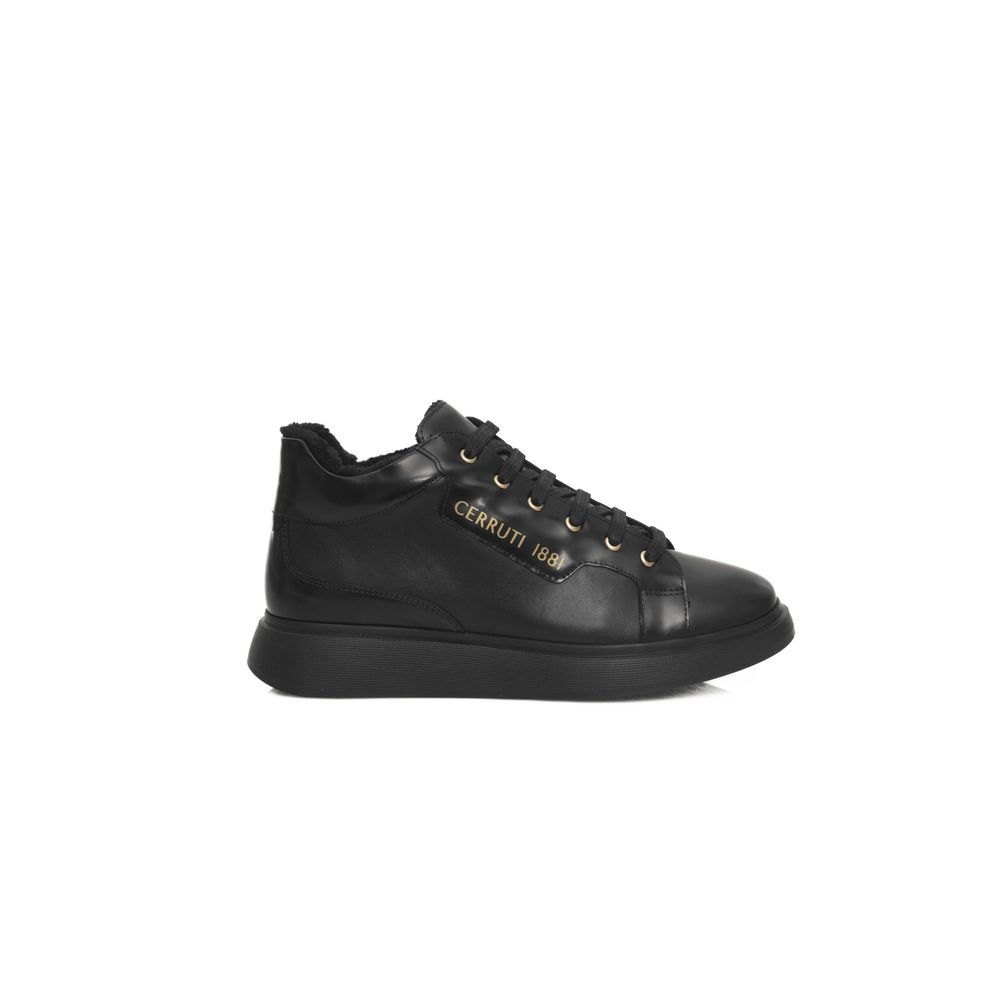 Cerruti 1881 Black COW Leather Sneaker